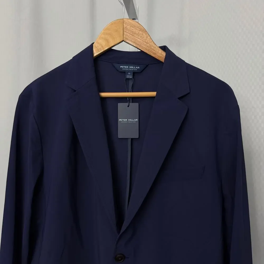 Peter Millar Bingham Blazer Men's XL Blue Crown Crafted Performance Sport Coat